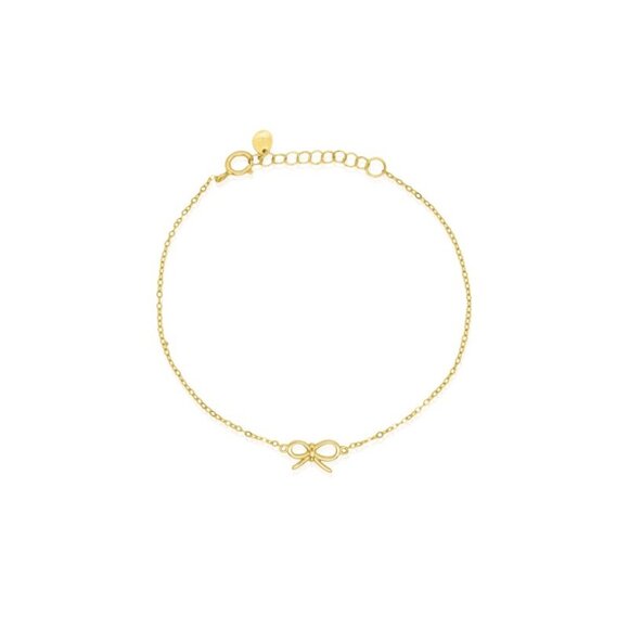 NWT Leah Bow Bracelet // 14k Gold Vermeil - Picture 1 of 3